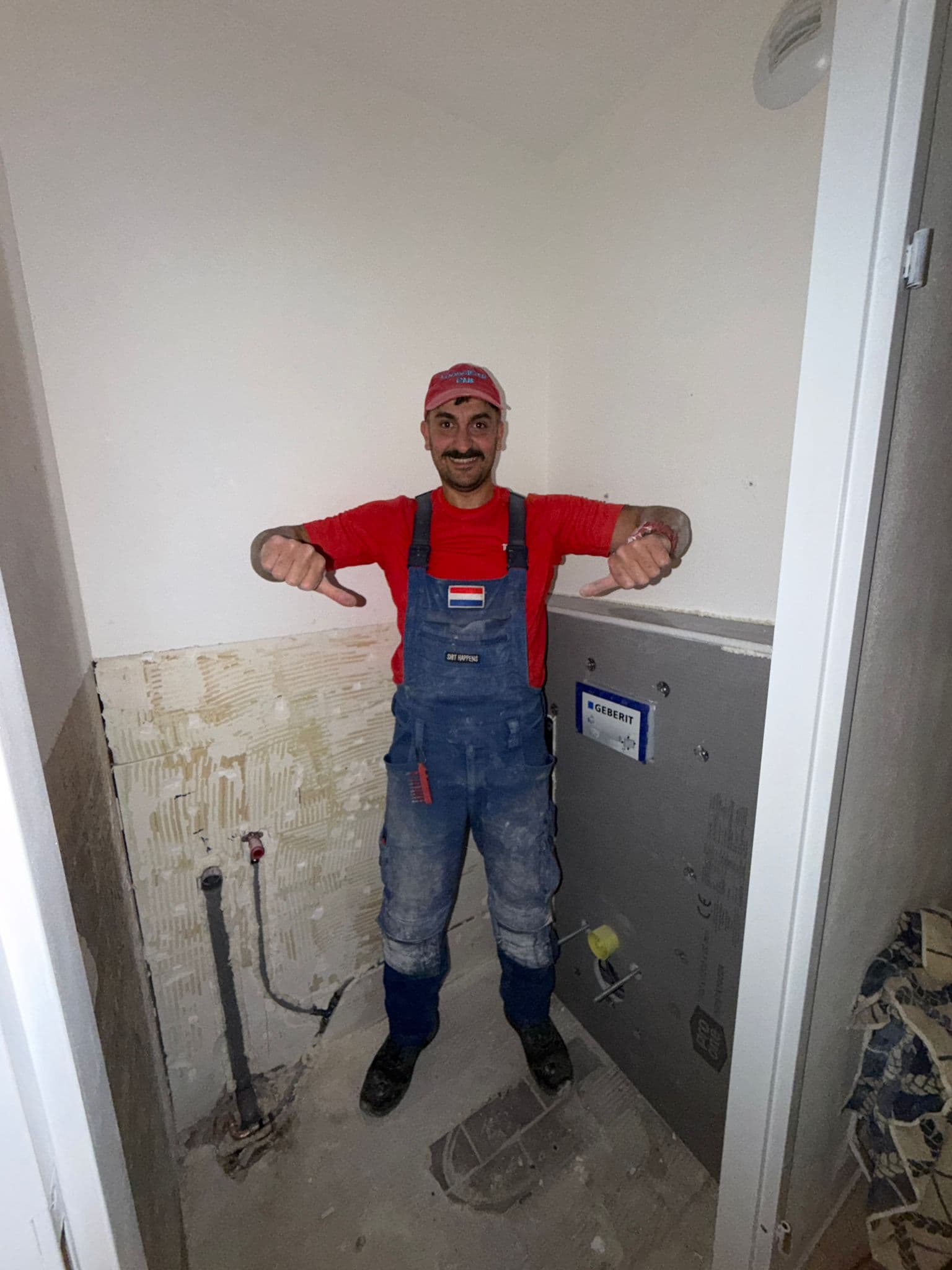 Toilet voor de renovatie